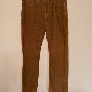 Bonobos Corduroy Pants Brown Straight Fit Leg 32/32